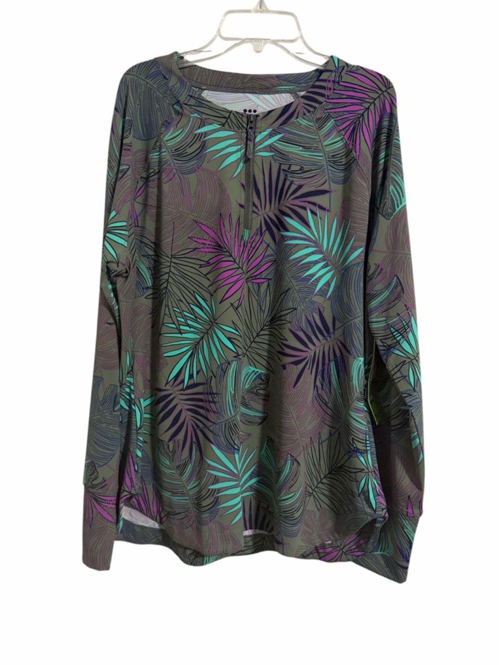 Title Nine NWT Sunbuster Long Sleeve 1/4 Zip Pullover - Aloha - XL